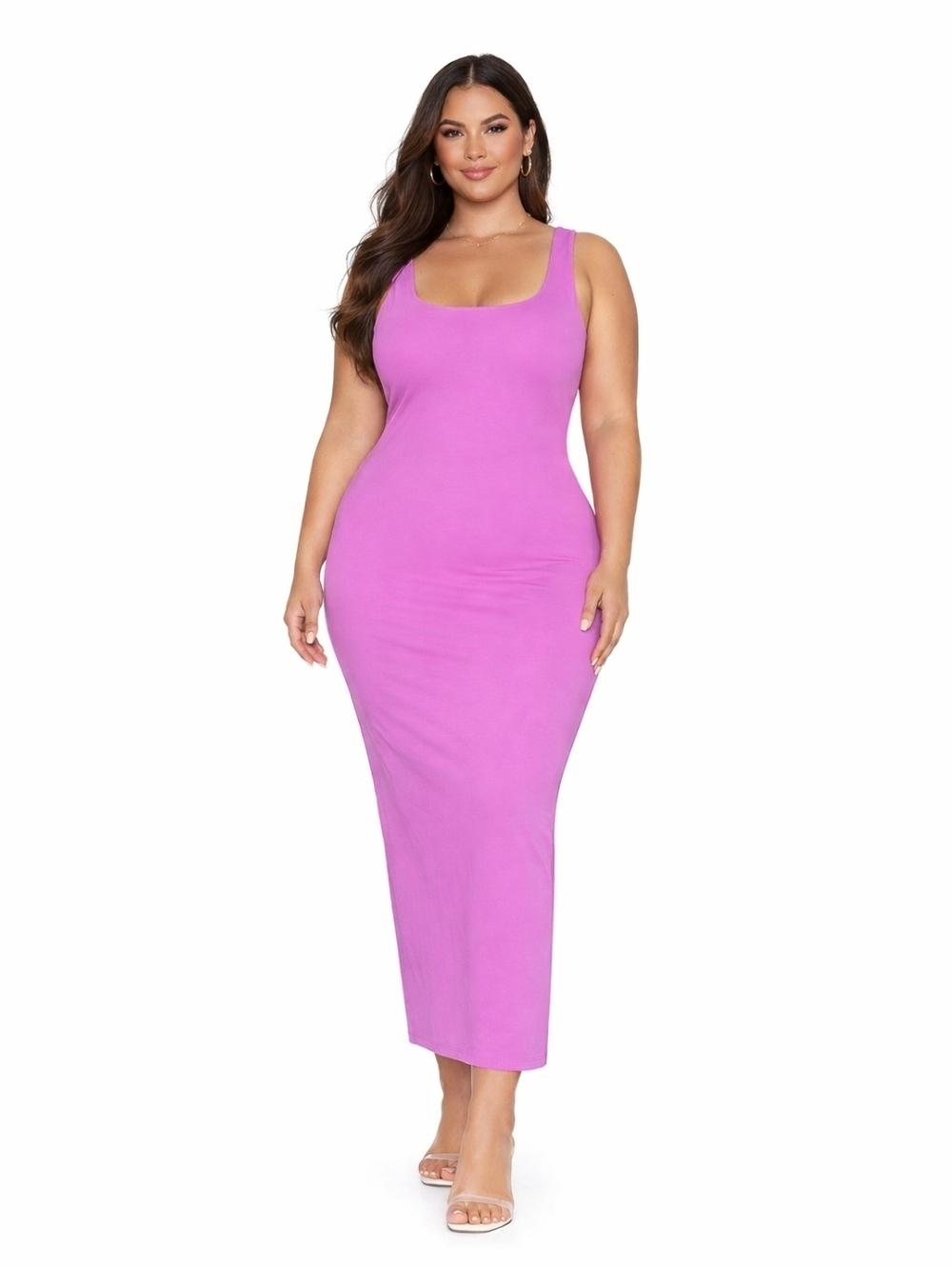 Good American Modern Tank Dress 3XL Lollipop Scuba Bodycon Maxi Curve Sculpting